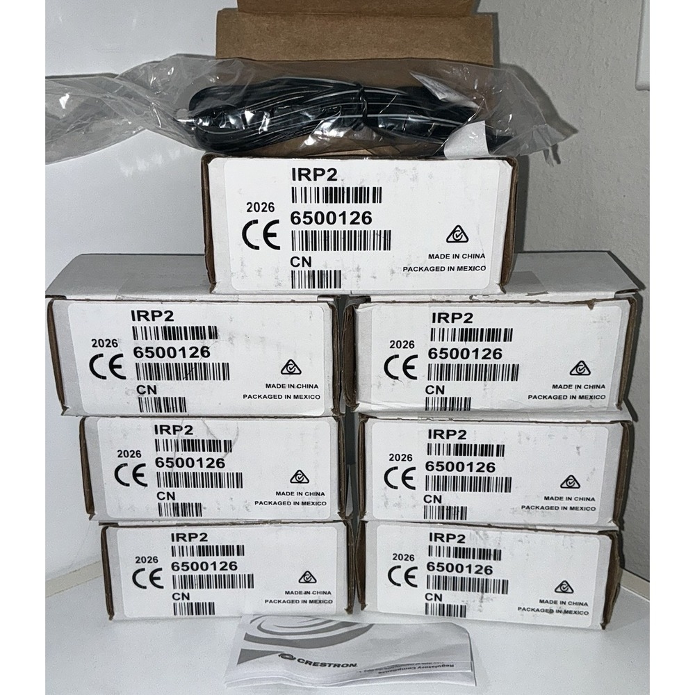 CRESTRON IRP2, IR Emitter Probe w/Terminal Block Connector - NEW - LOT OF 7